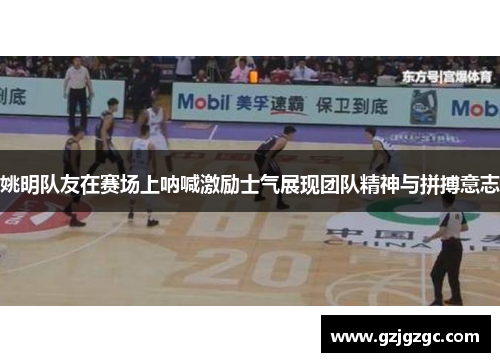 姚明队友在赛场上呐喊激励士气展现团队精神与拼搏意志